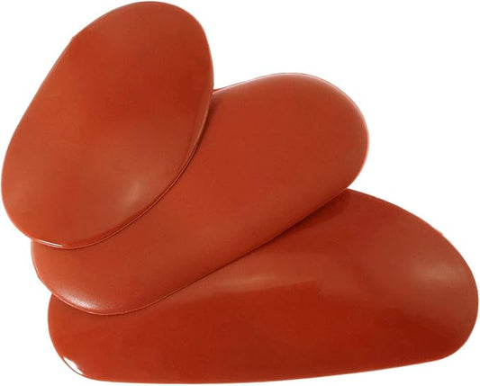 MEETOOT Clay Rubber Three Piece Set Soft Mud Tools Rib for Pottery and Clay Artists Casting Clay on Wheels, Hand-Built or Engraved