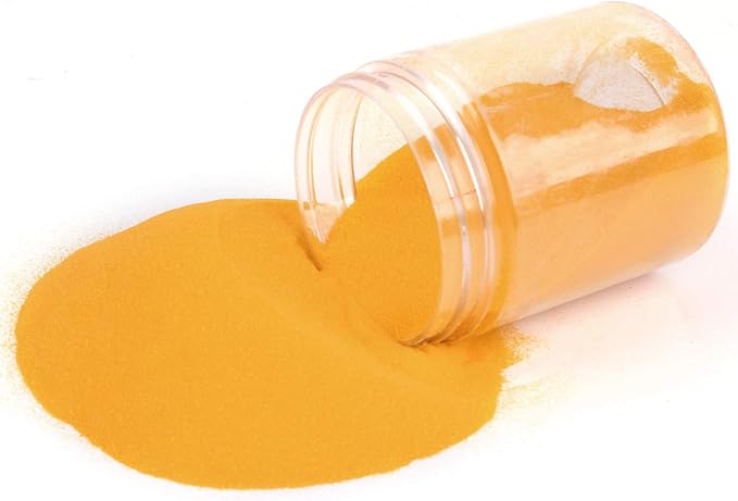 Shiny Stone Colorful Sand,Rainbow Sand,Art Sand,Colored Sand,Craft Sand,Decorative Wedding Vibrant Sand, 250g/0.55lbs/8.81oz for Kids Creativity Wedding Succulent Terrarium Vase (Golden Yellow)