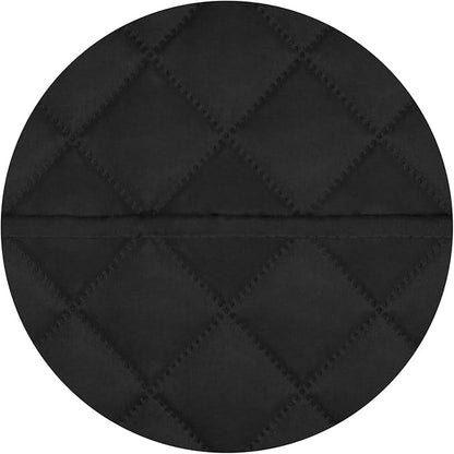 PureFit Reversible Quilted Sofa Cover, Water Resistant Slipcover Furniture Protector, Washable Couch Cover with Non Slip and Elastic Straps for Kids, Dogs, Pets (Oversized Chair, Black/Black)