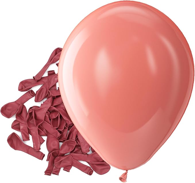 Bezente Dusty Pink Latex Party Balloons - 150 Pack 5 Inch Matte Small Blush Pink Rose Pink Helium Balloons for Birthday Wedding Anniversary Bridal Shower Gender Reveal Boho Theme Party Decoration