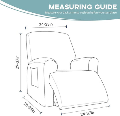 Recliner Chair Cover Lazy Boy Recliner Covers Recliner Covers for Recliner Chair 1 Piece Furniture Protector Prevent wear and pet Hair（Recliner,Khaki）
