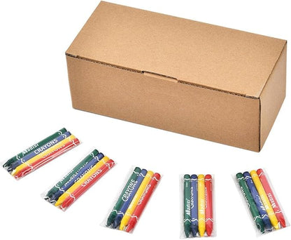Madisi Crayons Bulk Pack, Regular Size, 4 Colors, 60 Packs, 240 Count