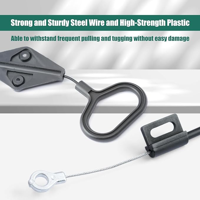 YUXIVCNE 2 Pack Recliner Cable D Ring Handle Recliner Adjustment and Maintenance Replacement for Lazy Boy Handle Cable Release Cable Couch Recliner with 3in Exposed Steel Wire O-end