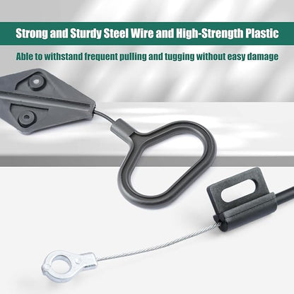 YUXIVCNE 2 Pack Recliner Cable D Ring Handle Recliner Adjustment and Maintenance Replacement for Lazy Boy Handle Cable Release Cable Couch Recliner with 3in Exposed Steel Wire O-end