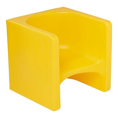 ECR4Kids Tri-Me 3-In-1 Cube Chair, Kids Furniture, Yellow