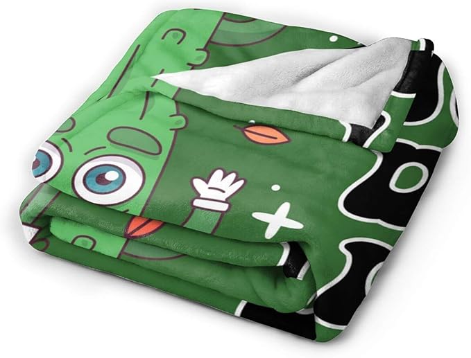 Pickle Blanket for Boys Girls, Cute I'm Kind of a Big Dill Themed Design Printed Throw Blankets for Kids Lap, Chair, Warm Soft Cozy Blanket, 30"x 40"