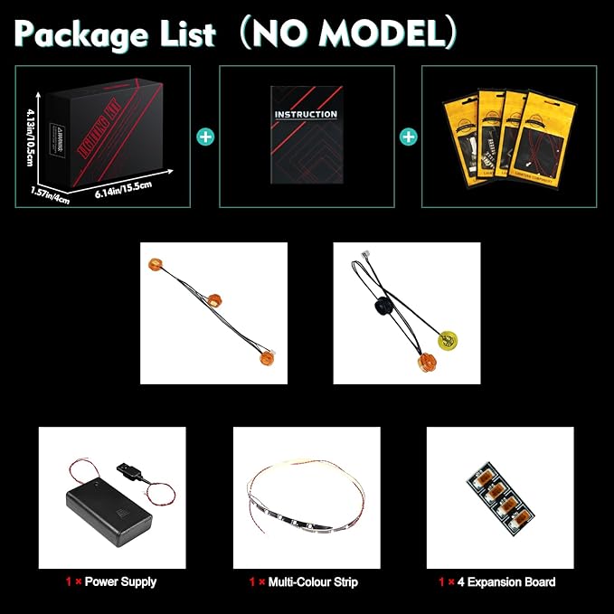 VONADO LED Light Kit Compatible with Lego 43217 Up House (NO Model), Sensing Colorful Lighting Compatible with Lego 43217 Building Toy Set (ONLY Lights)