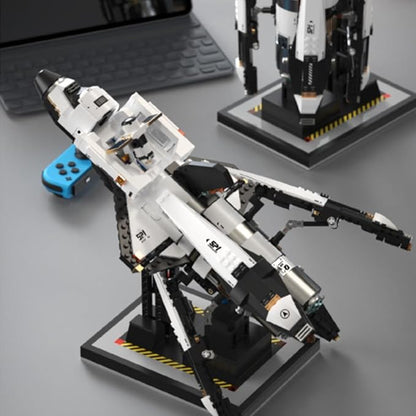 kowkis Space Shuttle Building Blocks Kits,Creative Collectible Display Spaceship Model Building Sets, Present Toy for Adults, T2001(1274 Pcs)