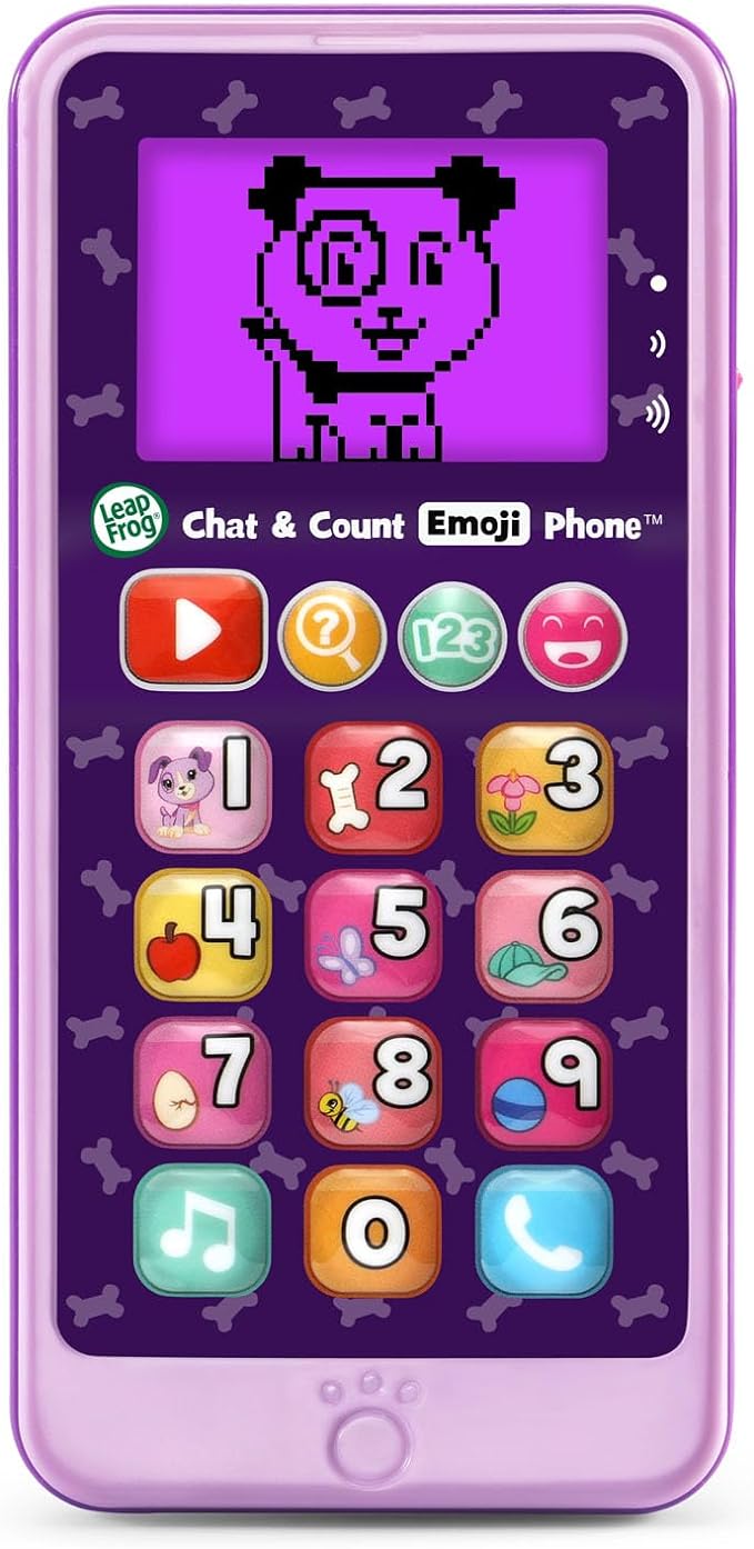LeapFrog Chat and Count Emoji Phone, Purple