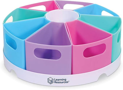 Learning Resources Create-a-Space Storage Center - Desk Organizer for Kids, Homeschool, Caddy, Back to School, Classroom Must Haves