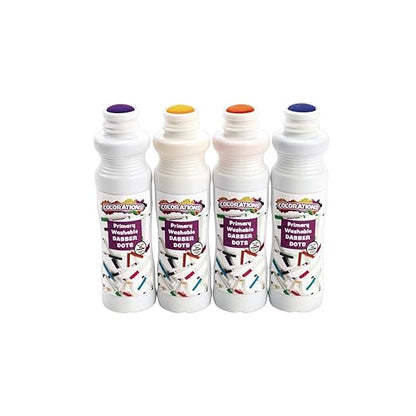 Colorations Dabber Dot Markers 4 Colors per Set, 12 Sets, Each set Individually Packaged, Personalize & Decorate for Gifts, Arts & Craft Craft for Children, Kids Crafts for Home or the Classroom