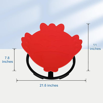 Autism Kids Swivel Chair, Sensory Toy Chair, Carousel Spin Sensory Chair for Kids, Training Body Coordination, Kids Spinning Chair (Red)