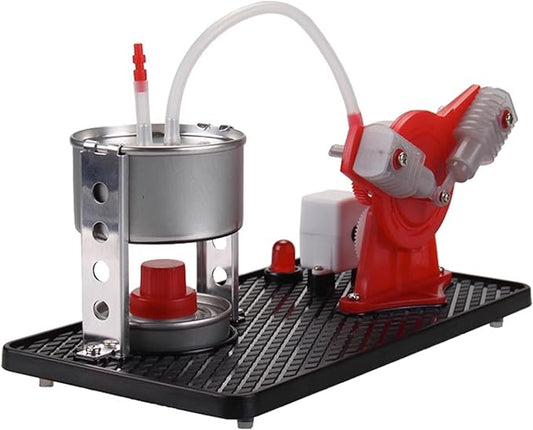 Usmile Miniature Working Steam Engine Heat-Powered Model Engine Steam-Driven Generator Educational steam Engine kit Science Experiment STEM Learning Mechanical Model