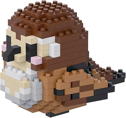 Birds Building Blocks for Adults Mini Building Blocks Birds Building Bricks Toy Micro Block Building Set Gift for Kids and Adults-263 PCS(Sparrow)