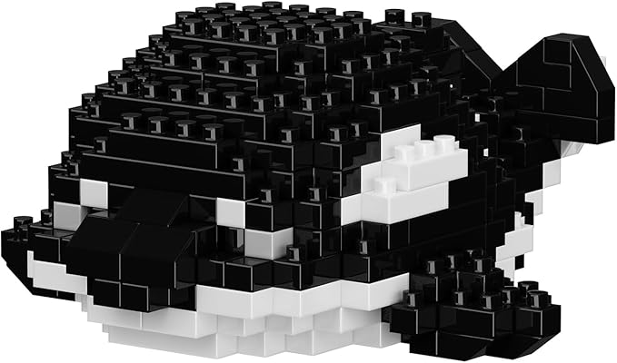 Marine Animals Building Blocks Sets Mini Building Blocks Ocean Animal Sea Creatures Building Blocks Set Mini Building Blocks Toys STEM Gifts for Kids Adult(Killer Whale)