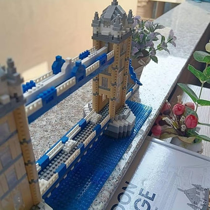 London Tower Bridge Building Blocks Set (1936Pcs) Famous World Architecture Educational Toys Micro Bricks for Kids Adults