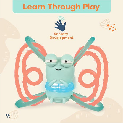 B. toys – Sensory Teether – Glowing Firefly Toy – Light-up Baby Toys – Interactive Teething Toy for Babies – 3 Months + – Spark Buddy