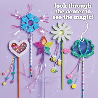 Craft-tastic — Make Your Own Little Magical Wands — Everything Included for 5 Fun DIY Magic Wands Art & Crafts Projects — Ages 4+