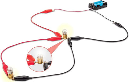 Hinkler Curious Universe Kids: Discover Electricity - Book & Science Experiments Kit, STEM Education Kits, Create Electrical Circuits, Includes 20 Pieces, Hinkler Science & Physics Kit for Kids