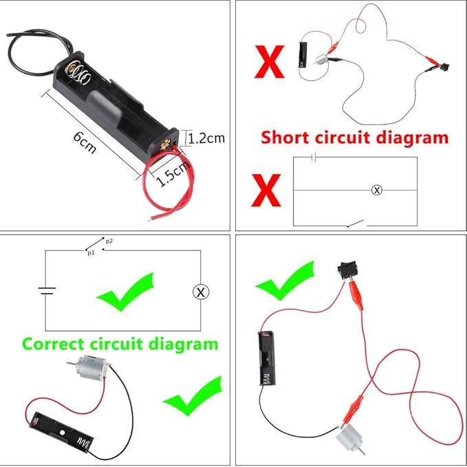 Sntieecr Electric Circuit Motor Kit, Educational Montessori Learning Kits for Kids DIY STEM Science Project