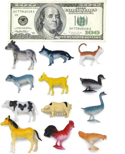 MEROCO Montessori Animal Match Cards - Miniature Poultry Animals with Matching Cards - 2 Part Cards. Montessori Learning Toy, Language Materials TZX106