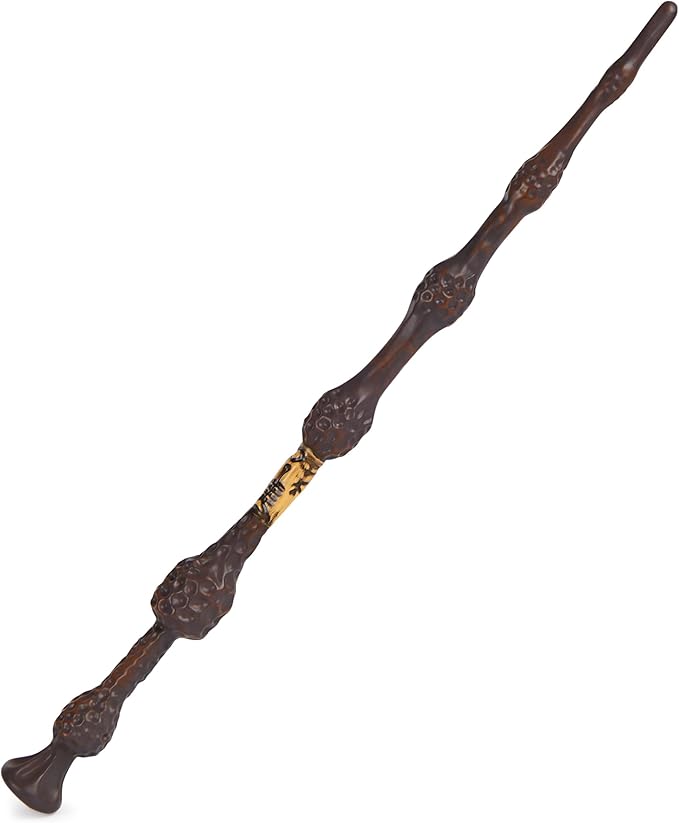 Wizarding World Harry Potter, 12-inch Magical Collector Albus Dumbledore Wand with Stand & Die-cast Icon, Magical Creatures Series