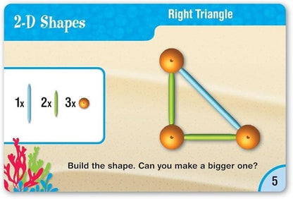 Learning Resources Dive into Shapes! A Sea and Build Geometry Set - Math Manipulatives, 3d Classroom Must Haves, STEM Games, Fine Motor Skills, Science Experiments for Kids, Building Supplies