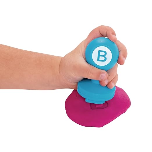 Colorations Alphabet Dough Stampers Set, Uppercase Letters – Set of 26 Letter Stamps, Fun ABC Learning Tool for Toddlers, Ideal for Classroom and Home Learning