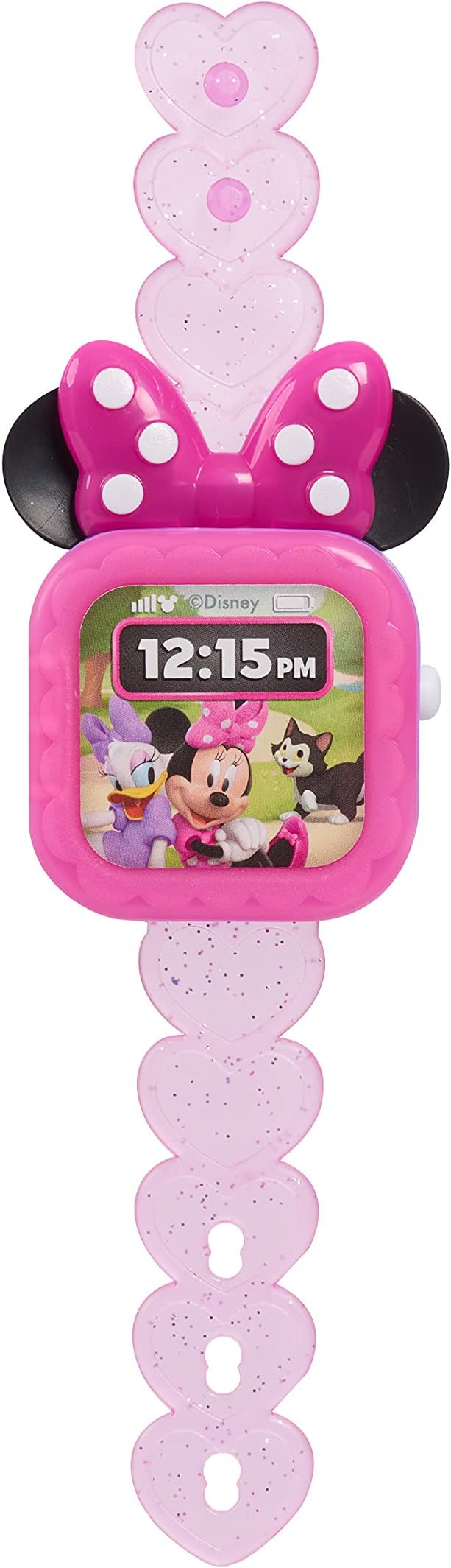 Disney Junior Minnie Mouse Play Smart Watch with Lights and Sounds, 3-pieces, Pretend Play, Kids Toys for Ages 3 Up by Just Play