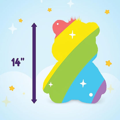 Care Bears 14' Wish Bear Plushie - Medium Size - Sky Blue Plush for Ages 4+ – Perfect Stuffed Animal Holiday, Birthday Gift, Super Soft and Cuddly – For Girls and Boys, Collectors