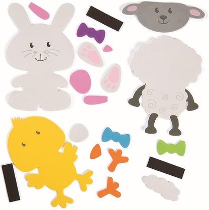 Big Head Easter Magnets Craft Kit -12 - Crafts for Kids and Fun Home Activities