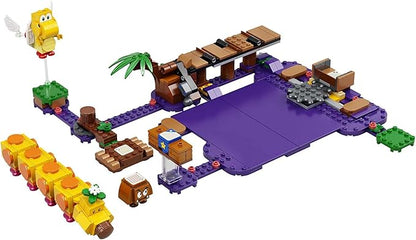 LEGO Super Mario Wiggler’s Poison Swamp Expansion Set 71383 Building Kit; Unique Gift Toy Playset for Creative Kids, New 2021 (374 Pieces)