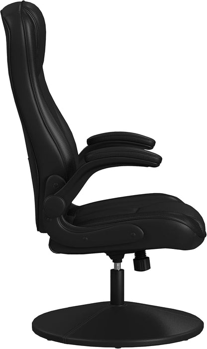 RESPAWN 800 Gaming Chair Floor, Swivel Rocker Gaming Chair, High Back Ergonomic Floor Gaming Chair for Kids and Adults, Gaming Recliner, Floor Rocker Chair with Armrests - Black