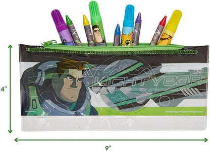 Innovative Designs Disney Pixar Toy Story Buzz Lightyear Coloring Art and Sticker Set for Boys and Girls, 30 Pcs.