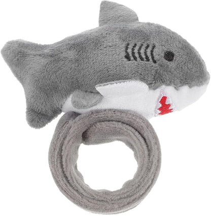 Abaodam Shark Slap Bracelet Animal Slap Bracelet Plush Stuffed Animal Hugger Snap Wrist Band Toy for Kids Birthday Party