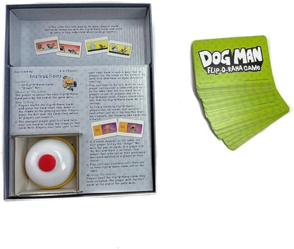 University Games, Dog Man Flip-o-Rama Card Matching Game, Based on The Dog Man Books Series, for 2 or More Players Ages 6 and Up