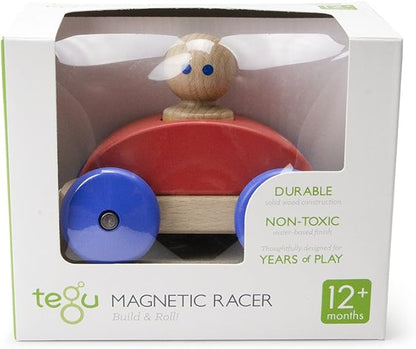 3 Piece Tegu Magnetic Racer Building Block Set, Poppy Big Top