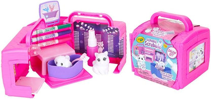 Crayola Scribble Scrubbie Pets, Beauty Salon Playset with Toy Pets, Gift for Kids