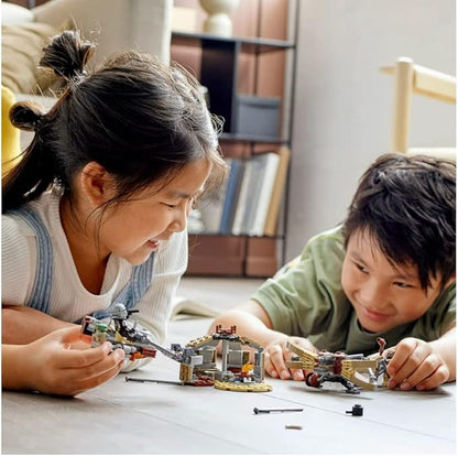 LEGO Star Wars Galactic Adventures 66708, 3-in-1 Building Toy Gift Set: The Mandalorian Trouble on Tatoonie and Imperial Armored Marauder and Clone Wars Duel on Mandalore