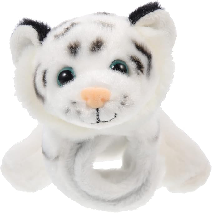 Kisangel 1pc Plush Huggable Stuffed Animals Jungle Themed Slap Bracelet Wrist Hugger Plush for Jungle Party Favors(As Shown 1)