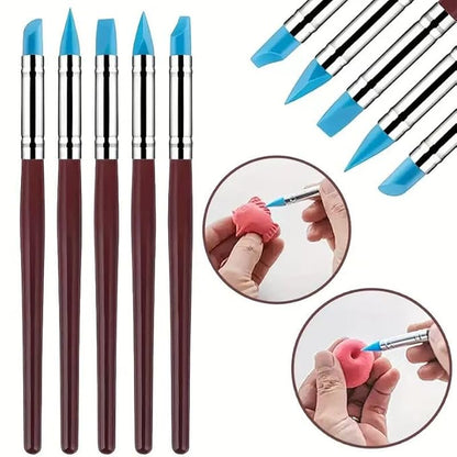18Pcs Clay Sculpting Tool Set, Polymer Clay Kit with Ball Stylus Pens, Silicone Sculpting Brushes & Detail Carving Tools, Professional Pottery Modeling Tools for Clay, Ceramic & DIY Crafts