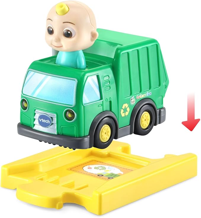 VTech CoCoMelon Go! Go! Smart Wheels JJ’s Recycling Truck and Track
