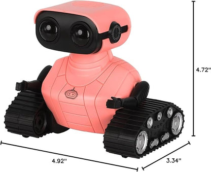 Hamourd Robot Toys for Girls, Rechargeable Remote Control Robots, Toy Robot with Auto-Demonstration, Flexible Head & Arms, Dance Moves, Music, and Shining LED Eyes, Girls Toys Age 6-8 2-7