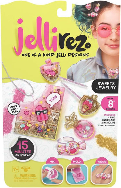 Sweets Jewelry Pack - Quick & Easy DIY Resin Inspired Craft Activity Kit for Kids Ages 7 & Up, Multicolor (10876)