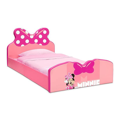 Delta Children Disney Minnie Mouse Upholstered Twin Bed, Pink