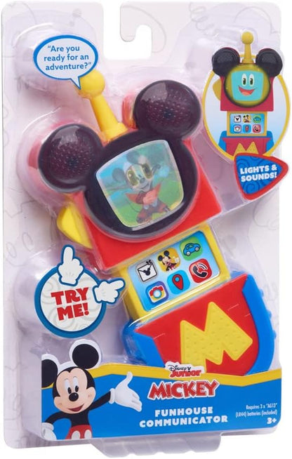 Disney Junior Mickey Mouse Funhouse Communicator with Lights and Sounds, Kids Toys for Ages 3 Up by Just Play