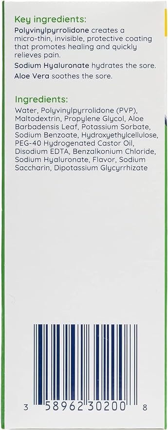 Canker-X Rincinol Oral Rinse Mouthwash, Quick Pain Relief from Canker Sores, Mouth Burns & More, Benzocaine Free & Alcohol Free Mouthwash, Adults & Kids 6+ Years, 4.0 Fl. Oz.