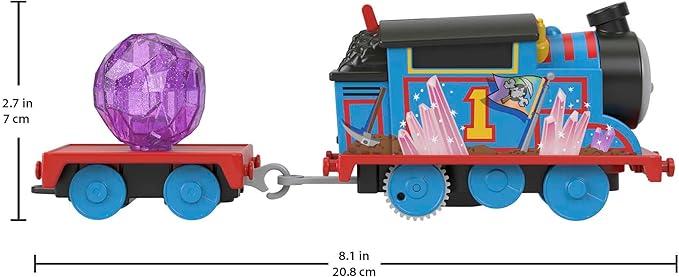 Thomas & Friends Motorized Toy Train Set Crystal Caves Adventure with Thomas, Tipping Bridge & 8 Ft of Track for Preschool Kids Ages 3+ Years