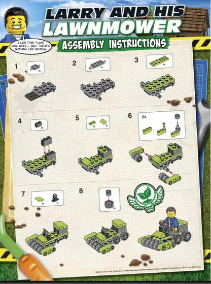 LEGO City: City Worker Minifigure with Lawn Mower