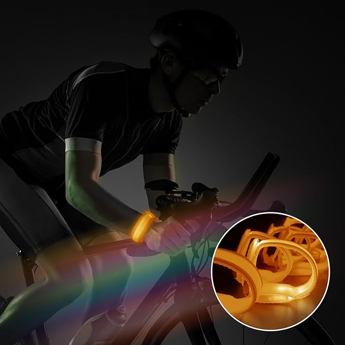 8pcs LED Light Up Bracelets Glow Flashing Wristbands Glow in The Dark Party Supplies for Wedding, Raves, Concert, Camping,Sporting Events, Party